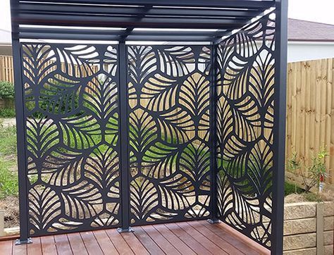 Laser Cut Metal Outdoor Privacy Screen—Custom, Weatherproof?